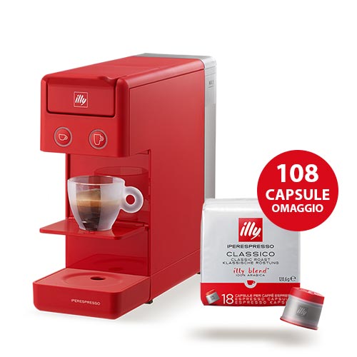 macchina caffe illy y3.3 capsule iperespresso classico omaggio