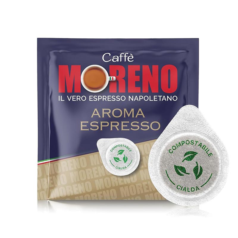 Caffè moreno cialde ese compostabili aroma espresso