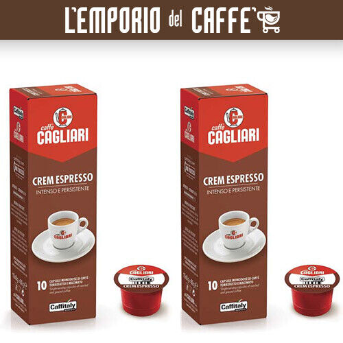 Caffè Caffe Caffitaly Cagliari Crem Espresso 100 Capsule Cialde - 100%  Originale - L'Emporio del Caffè